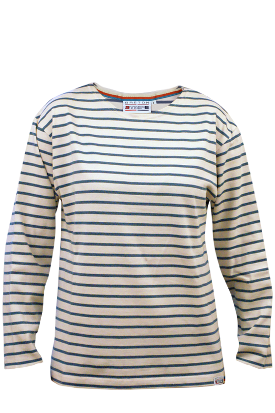 Breton Stripe Jeans Classic Shirt | Mode Kado