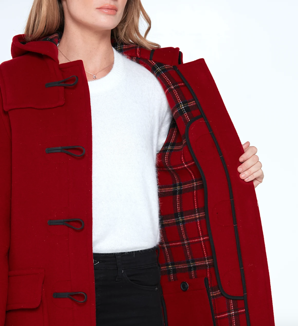 London Tradition Duffle Coat Bright Red - Afbeelding 2